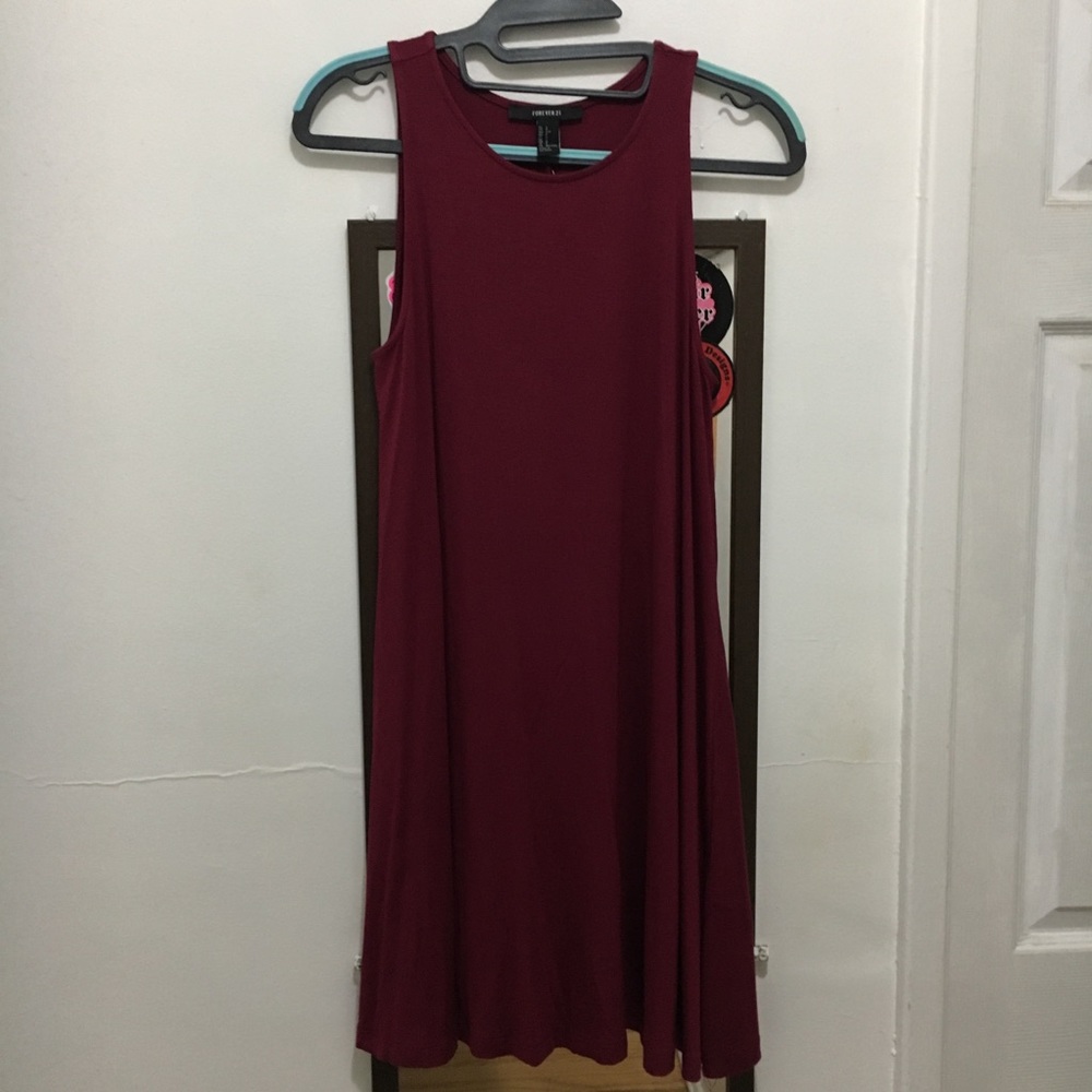 🌹3/$15 Burgundy Maroon Sleeveless Tank Top Dress